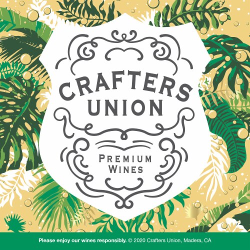 Crafters Union Bubbles Brut White Wine Can Perspective: bottom