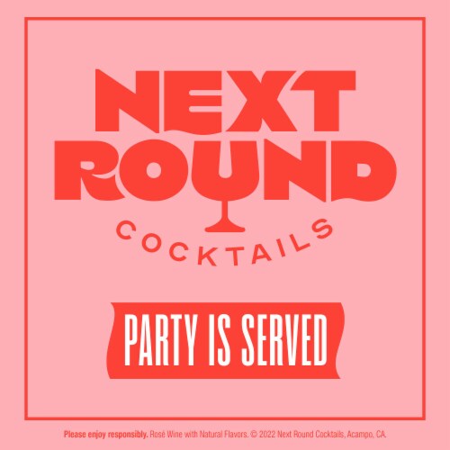 Next Round Cocktails Strawberry Lime Sangria Rose Wine Premixed Cocktail Box Perspective: bottom