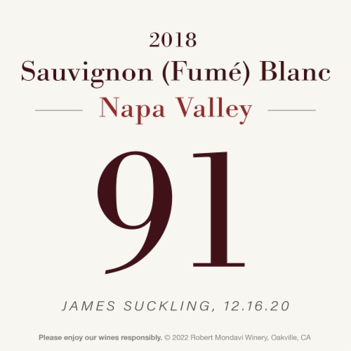 Robert Mondavi Winery Napa Valley Sauvignon Blanc White Wine Perspective: bottom
