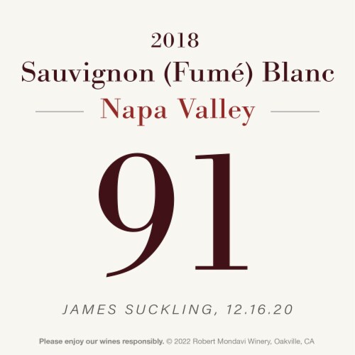 Robert Mondavi Winery Napa Valley Sauvignon Blanc White Wine Perspective: bottom