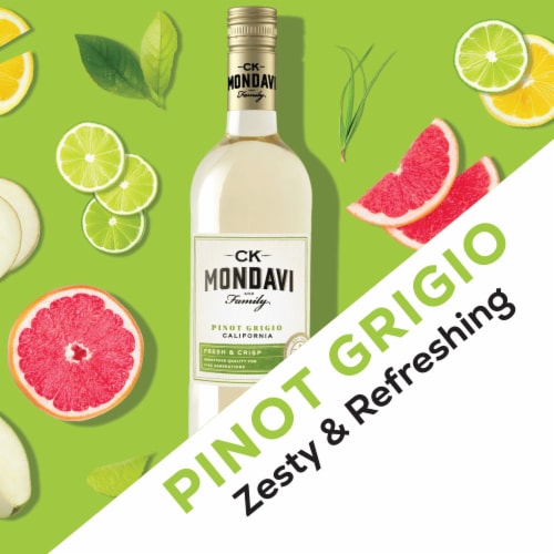 Ck Mondavi Pinot Grigio California White Wine Perspective: bottom