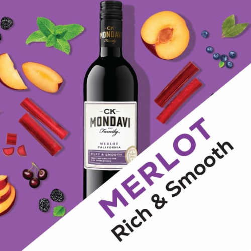 Ck Mondavi Merlot California Red Wine Perspective: bottom