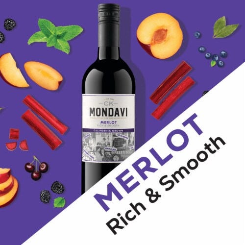 Ck Mondavi Merlot California Red Wine Perspective: bottom