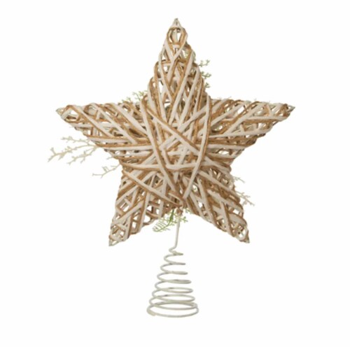 Kurt Adler (#H4205) Natural Pinecone Accent Star Christmas Tree Topper, 12 Perspective: bottom