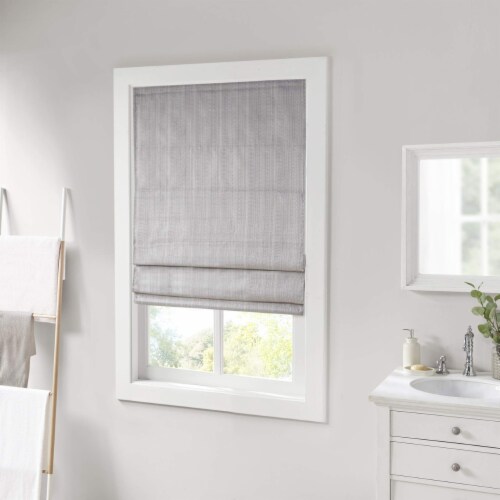 Madison Park Polyester Basketweave Room Darkening Roman Shade MP40
