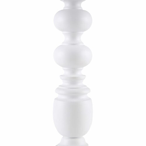 MARTHA STEWART Traditional Astoria Resin Table Lamp in White Finish MT153-0053 Perspective: bottom