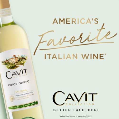 Cavit Pinot Grigio White Wine Perspective: bottom