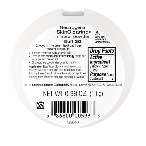 Neutrogena Skinclearing Pressed Acne Powder, Buff 30 Perspective: bottom