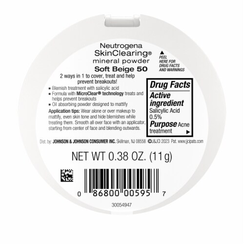 Neutrogena Skinclearing Pressed Acne Powder, Soft Beige 50 Perspective: bottom