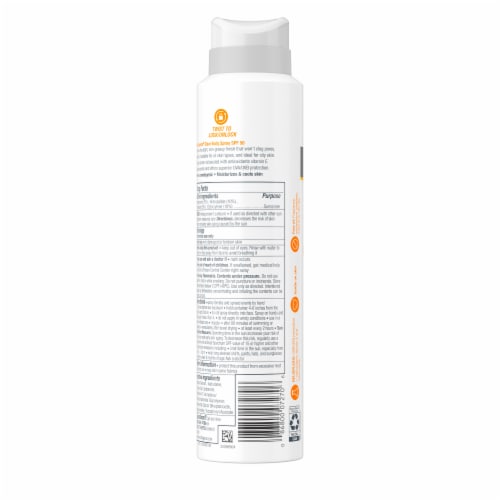 Neutrogena Clear Body SPF 50 Sunscreen Spray, Non-Comedogenic Perspective: bottom