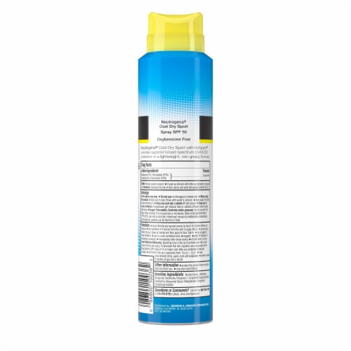 Neutrogena Cooldry Sport Water-Resistant Sunscreen Spray SPF 50 Perspective: bottom