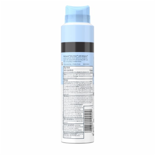 Neutrogena Ultra Sheer Body Mist Sunscreen Broad Spectrum SPF 70 Perspective: bottom