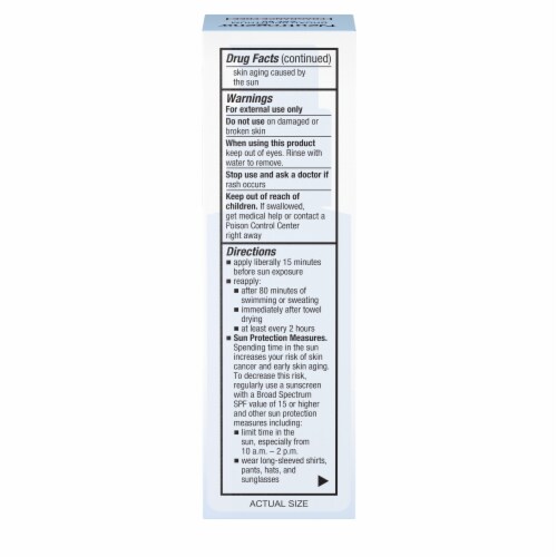 Neutrogena Ultra Sheer Moisturizing Facial Serum Sunscreen SPF 60+, Fragrance-Free with Vitamin E Perspective: bottom