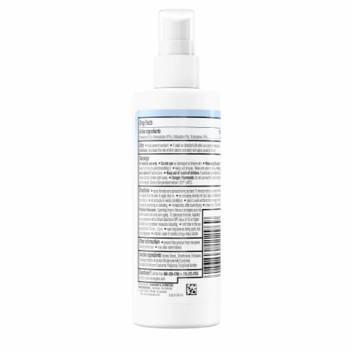Neutrogena Ultra Sheer Face Mist Sunscreen Broad Spectrum SPF 55 Perspective: bottom