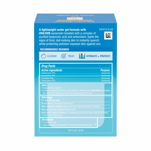 Neutrogena Hydro Boost City Shield Water Gel Sunscreen SPF 25 Perspective: bottom