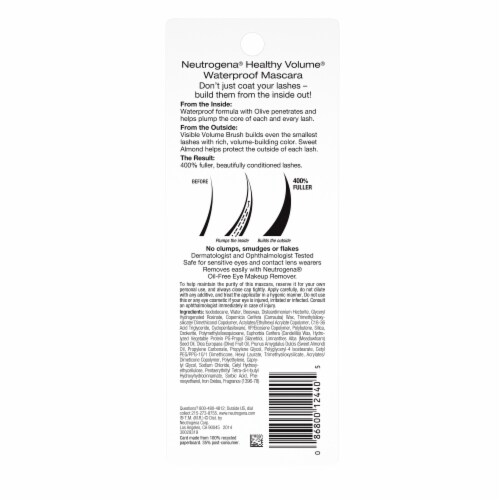 Neutrogena Healthy Volume Lash-Plumping Waterproof Mascara to Build Fuller Lashes 08 Black/Brown Perspective: bottom