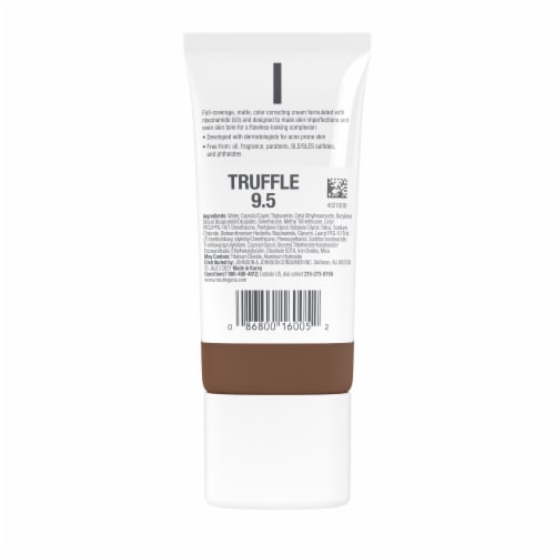 Neutrogena Clear Coverage Flawless Matte CC Cream with Niacinamide (b3) Hypoallergenic Truffle Perspective: bottom