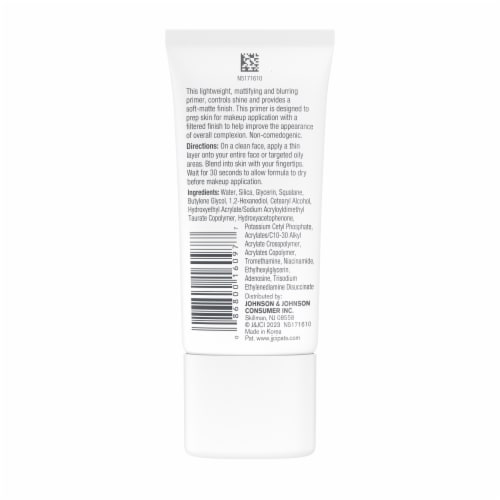 Neutrogena Mattifying Primer with Shine Contro Helps Reduce Shine with Niacinamide Perspective: bottom