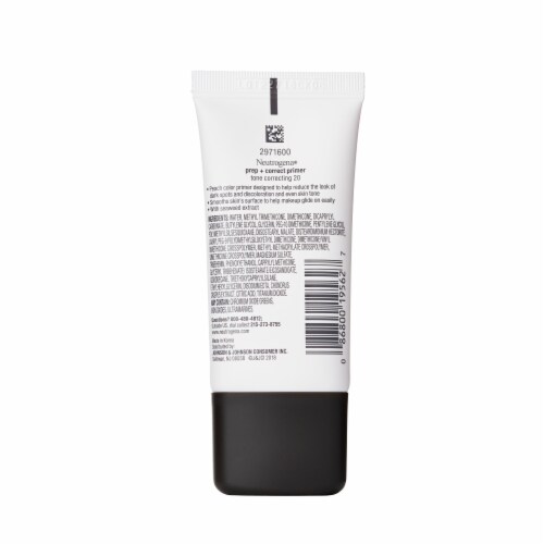 Neutrogena Prep + Correct Peach Face Primer for Tone Correcting with Seaweed Extract Perspective: bottom