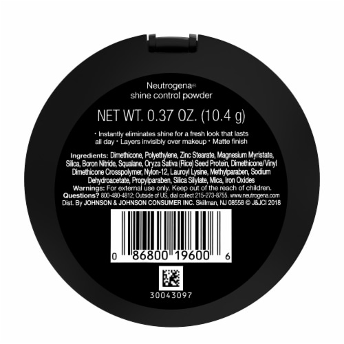 Neutrogena Shine Control Mattifying Face Powder for Oily or Combination Skin Invisible 10 Perspective: bottom