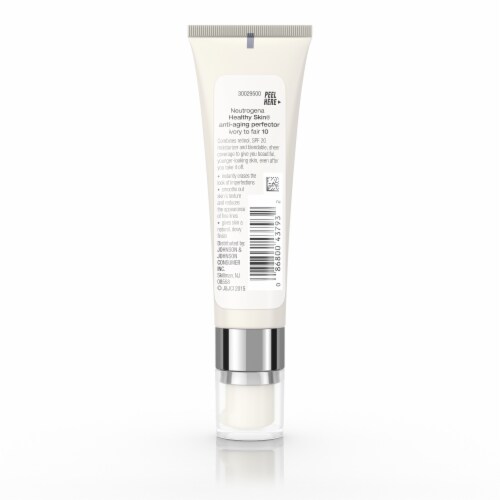 Neutrogena Healthy Skin Anti-Aging Perfector Tinted Facial Moisturizer 10 Ivory to Fair Perspective: bottom
