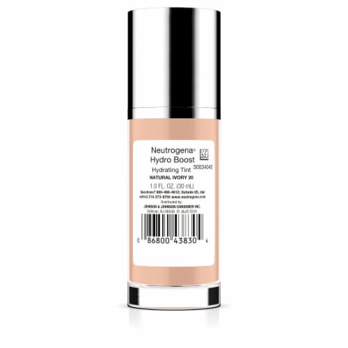 Neutrogena Hydro Boost Hydrating Tint Liquid Foundation with Hyaluronic Acid 20 Natural Ivory Perspective: bottom