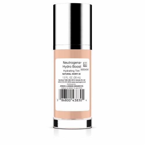Neutrogena Hydro Boost Hydrating Tint Liquid Foundation with Hyaluronic Acid 20 Natural Ivory Perspective: bottom