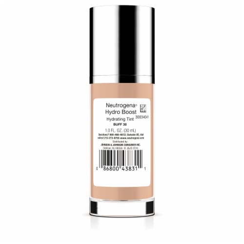 Neutrogena Hydro Boost Hydrating Tint Liquid Foundation with Hyaluronic Acid 30 Buff Color Perspective: bottom