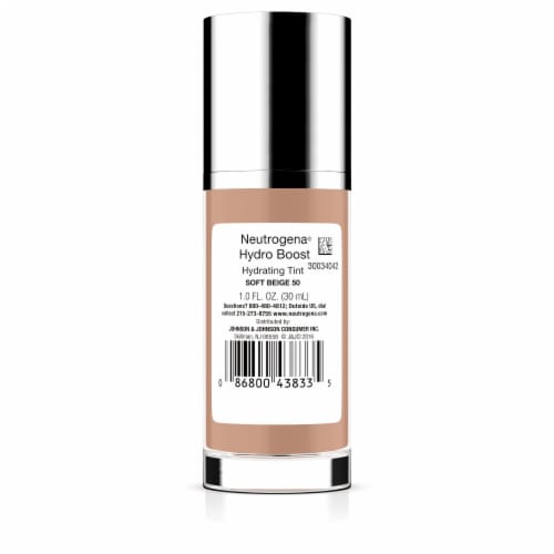 Neutrogena Hydro Boost Hydrating Liquid Foundation with Hyaluronic Acid Oil-Free Soft Beige Perspective: bottom