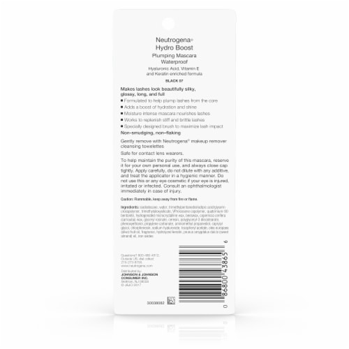 Neutrogena Hydro Boost Waterproof Plumping Mascara, Black Perspective: bottom