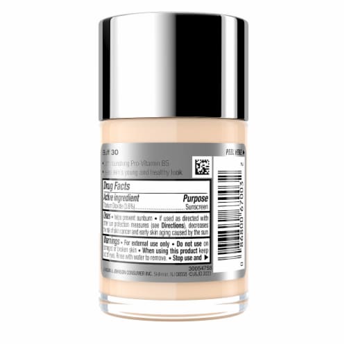 Neutrogena Healthy Skin Liquid Makeup Foundation Broad Spectrum with SPF 20 Sunscreen 30 Buff Perspective: bottom