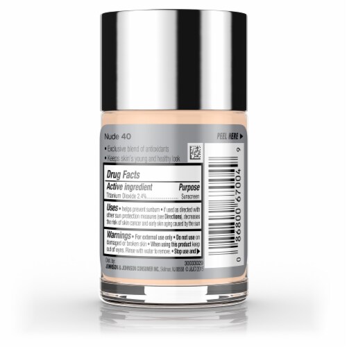 Neutrogena Healthy Skin Liquid Makeup Foundation Broad Spectrum with SPF 20 Sunscreen 40 Nude Perspective: bottom