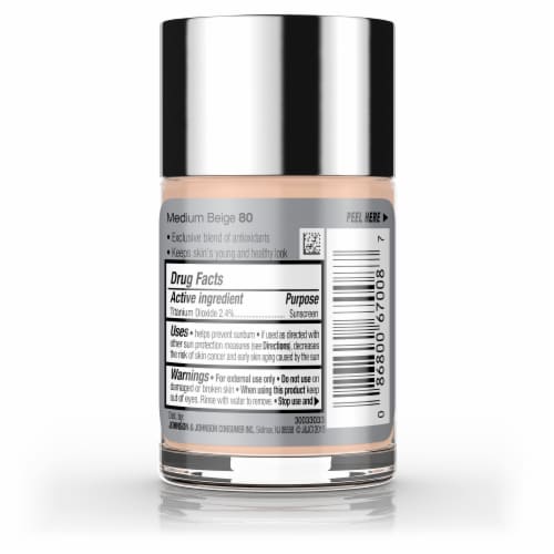 Neutrogena Healthy Skin Liquid Makeup Foundation with Broad Spectrum SPF 20 Sunscreen Medium Beige Perspective: bottom