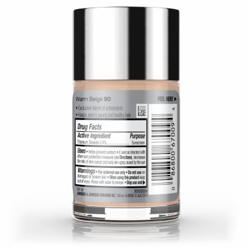 Neutrogena Healthy Skin Liquid Makeup Foundation with Broad Spectrum SPF 20 Sunscreen 90 Warm Beige Perspective: bottom