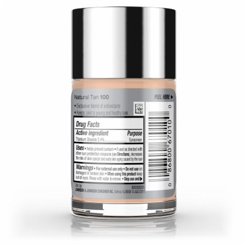 Neutrogena Healthy Skin Liquid Makeup Foundation with Broad Spectrum SPF 20 Sunscreen Natural Tan Perspective: bottom
