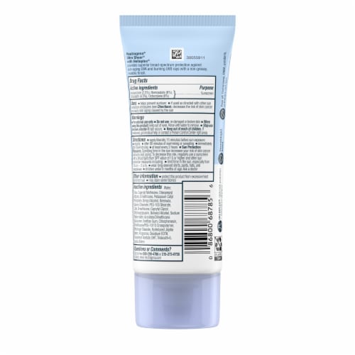 Neutrogena Ultra Sheer Dry-Touch SPF 30 Sunscreen Lotion Perspective: bottom