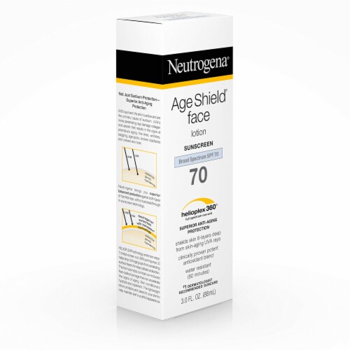 Neutrogena Age Shield Face Lotion Sunscreen Broad Spectrum SPF 70 Perspective: bottom
