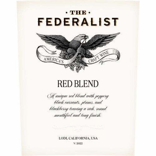 The Federalist Red Blend Honest Wine Perspective: bottom