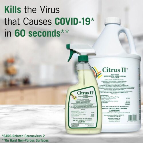 Citrus II 22oz Citrus Germicidal Cleaner Perspective: bottom