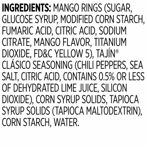Snak Club® Tajin® Mango Rings Candy Bag Perspective: bottom
