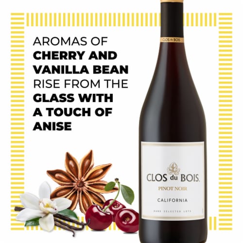 Clos du Bois Pinot Noir California Red Wine Perspective: bottom