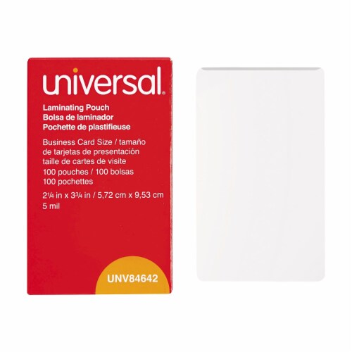 Universal® POUCH,BUSINESS CRD,100/BX UNV84642 Perspective: bottom