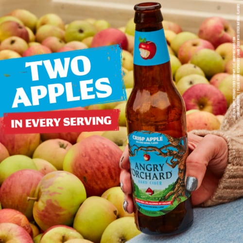 Angry Orchard Crisp Apple Hard Cider Beer Perspective: bottom