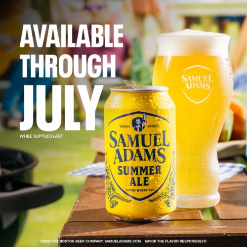 Samuel Adams Summer Ale Seasonal Beer Perspective: bottom