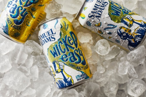 Samuel Adams Wicked Easy Beer Light & Hazy Lager Perspective: bottom