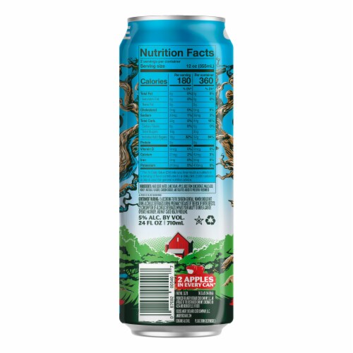 Angry Orchard Crisp Apple Hard Cider Beer Perspective: bottom