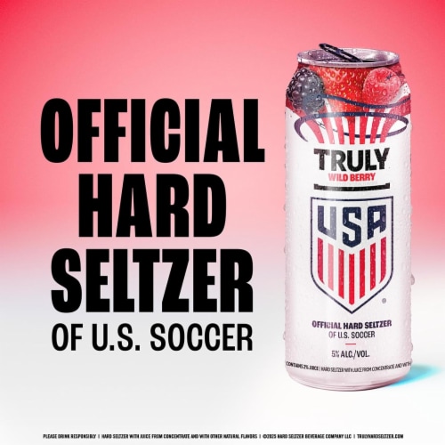 TRULY Wild Berry Hard Seltzer Single Can Perspective: bottom