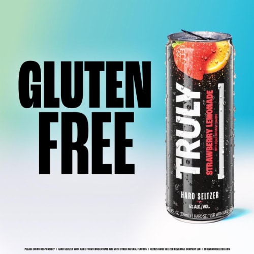 TRULY Hard Seltzer Strawberry Lemonade Perspective: bottom