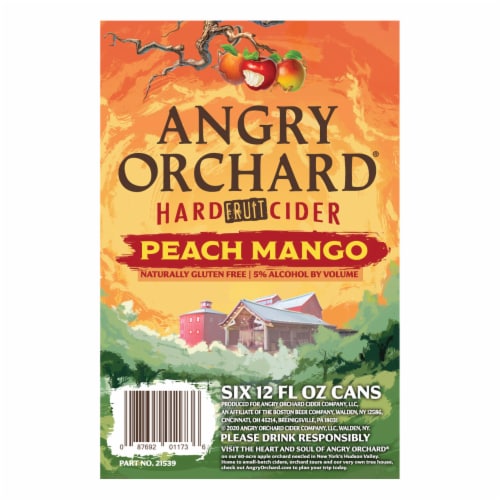 Angry Orchard® Peach Mango Hard Cider Beer Perspective: bottom