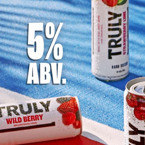 TRULY Wild Berry Hard Seltzer Perspective: bottom